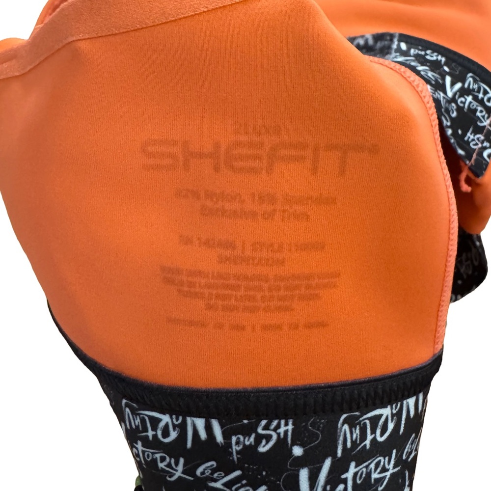 SHEFIT Coral Sports Bra with Script Elastic Hem - Picture 3 of 3